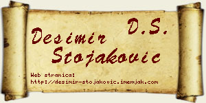 Desimir Stojaković vizit kartica